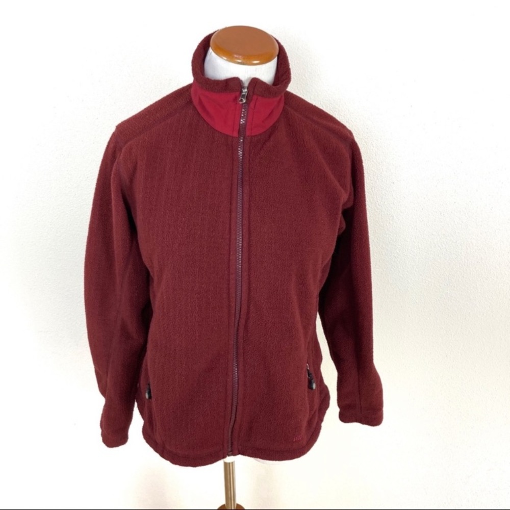 Patagonia Radiant Red Full Zip Up Jacket Fleece Polartec Women’s Sz Small